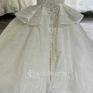 Wx95 Beads <b>Sequins</b> Diamond New Design Mermaid Wedding Dress Fashion Court Train Luxury Bride Dresses Jancember - Product Image 5