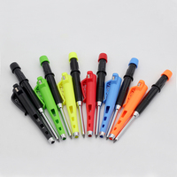 Crayon mécanique de 2,8 mm de long avec pointe de 55 mm, taille-crayon intégré, recharges de mine de 0,7 mm, corps en plastique, pour le marquage du travail du bois et le dessin technique