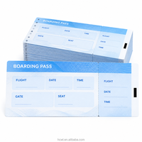 Carte d'embarquement thermique personnalisée pour la manutention au sol des aéroports, impression sur mesure, logo OEM, taille personnalisée, commande en gros