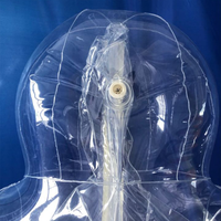 Combinaison gonflable de haute qualité, transparente, en PVC écologique, souple, taille adulte personnalisée, pour fêtes et jeux