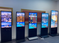Kiosque d'affichage tactile Totem Hot Factory 1920*1080 LED 32 43 55 65 pouces sur pied LCD pour publicité