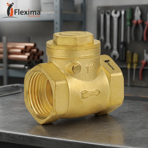 Flexima 1 in Brass Manual Rubber Sealing Female Thread Check Valve with Ball Structure for Water Supply Standard Bore - Product Image 4