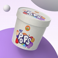 Crème glacée fraîche et rafraîchissante au goût onctueux et crémeux Formes variées et couleurs riches Compacte et exquise