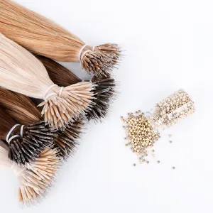Châu Âu Trinh Nữ tóc con người 1 gam mỗi sợi keratin tip nhựa nano phần mở rộng tóc
