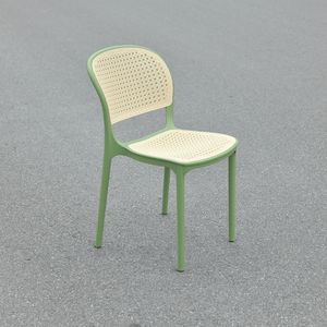 Wicker-Imitation Molded <b>Plastic</b> <b>Chair</b> for Outdoor Use, Comfortable Leisure Seating for Café, Restaurant, Vintage Style - Product Image 4