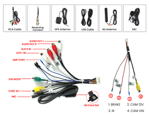 Độc Đáo Ui Mekede 1280*720P 2DIN 1DIN Android11 8Core 8 + 128GB 360 Máy Ảnh Xe Video Cho Đơn Vị Đầu 9/10Inch Phổ Car-Play <span class=keywords><strong>GPS</strong></span> - Product Image 6