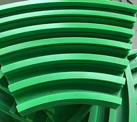 Guides de chaîne en plastique incurvés du convoyeur de rail de guidage latéral linéaire flexible en UHMWPE extrudé avec service de traitement de coupe