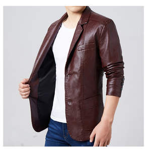 <span class=keywords><strong>Giacca</strong></span> da <span class=keywords><strong>uomo</strong></span> in <span class=keywords><strong>pelle</strong></span> sintetica Casual con bottone singolo <span class=keywords><strong>giacca</strong></span> adatta a giacche con risvolto per <span class=keywords><strong>uomo</strong></span> elegante <span class=keywords><strong>giacca</strong></span> in finta <span class=keywords><strong>pelle</strong></span> - Product Image 5