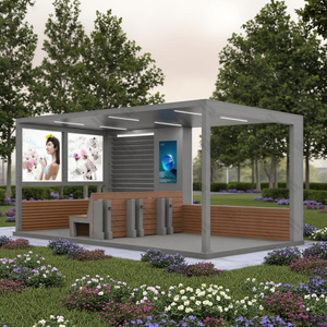 Thép không gỉ năng lượng mặt trời thông minh tùy chỉnh pergola tán nơi trú ẩn gazebo carport sunroom nhà kính vườn đổ bóng cấu trúc - Product Image 4