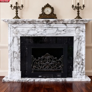 Cornice per Caminetto in Marmo Bianco Personalizzata YOUFINE, Decorazione di Lusso per Interni del Soggiorno - Product Image 5