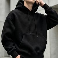 Hoodie Unisex Ukuran Besar Mewah untuk Pria, Hoodie Oversize Berat dan Tebal