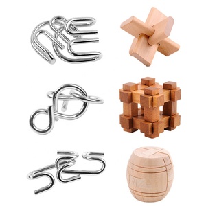 Metallo e legno 3d di <span class=keywords><strong>puzzle</strong></span> del cervello occhiolini blocco di <span class=keywords><strong>puzzle</strong></span> per bambini e adulti - Product Image 4