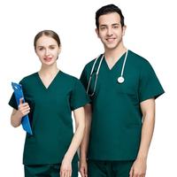 Ensembles d'uniformes médicaux pour hommes en coton, coupe droite, pour le spa et le personnel musulman