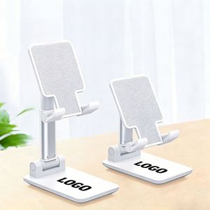 ขาตั้งโทรศัพท์พับได้แบบพกพา ABS พร้อมโลโก้สั่งทำขายส่ง ของขวัญส่งเสริมการขายสำหรับธุรกิจ ที่วางโทรศัพท์มือถือสำหรับไลฟ์สดออนไลน์ - Product Image 1