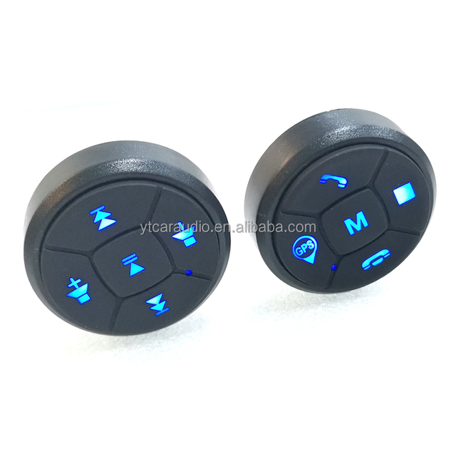 Car Universal Wireless Steering Wheel Controller for Car Stereo Radio DVD GPS Navigation Remote Control Buttons Recharge