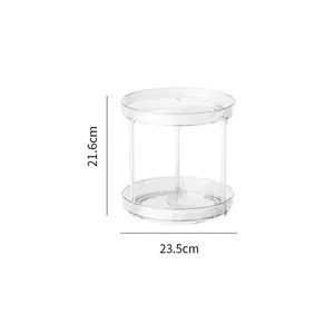 Acrylic plastic turntable display stand rotating plate Plastic lazy susan plastic kitchen organizer racks