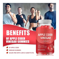 Gummies au vinaigre de cidre de pomme halal sans sucre, livraison gratuite, riches en protéines, cétogènes, amincissants