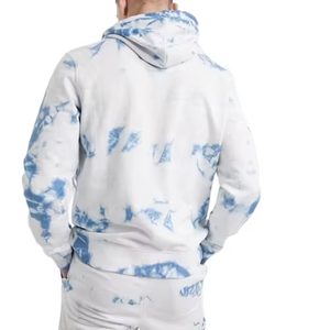 High Quality New Trending Two Tone Breathable <b>Polyester</b> Cotton Fleece Custom Men's Pullover Hoodie & <b>Shorts</b> Set Spring Casual - Product Image 4