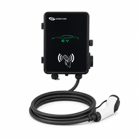 Chargeur de voiture électrique d'intérieur 7kW 32 Ampères avec fonction WiFi, accès par carte RFID pour usage résidentiel, OEM ODM Vente en gros