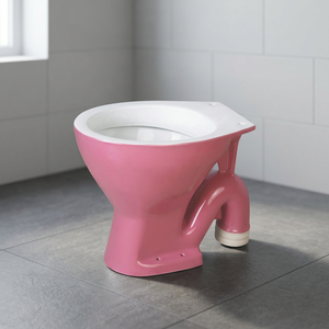 Ensemble WC européen décoratif en céramique Vitrosa bleu bicolore avec siphon S/P - Product Image 4