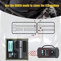 对于X431 MCU3适配器板套件克隆电子控制单元OBD II诊断工具，适用于梅赛德斯奔驰所有丢失的车辆钥匙1年保修