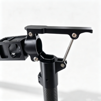 Support de fixation pliable en aluminium usiné CNC de 16-40 mm pour pièces de rechange de drones multirotors agricoles de pulvérisation