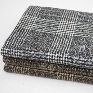 <span class=keywords><strong>Tissu</strong></span> en <span class=keywords><strong>laine</strong></span> Tweed à carreaux de couleur marron <span class=keywords><strong>et</strong></span> noir, 100 Tweed <span class=keywords><strong>pour</strong></span> jupe - Product Image 3