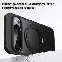 Coque de téléphone transparente antichoc en PC avec support magnétique rotatif pour Google Pixel 11 Pro XL 10A 9 8 9A 8A 10 Pro