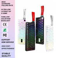 Clavier de jeu mécanique RGB à commutation à chaud USB-C à faible latence avec logo personnalisé pour PC Esports OEM ODM Vente en gros