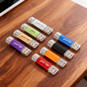 แฟลชไดรฟ์โลหะแบบ Type-C USB ความจุ 16GB <span class=keywords><strong>32GB</strong></span> 64GB ไดรฟ์ USB โลหะ 2.0 สำหรับ <span class=keywords><strong>iPhone</strong></span> 15/16 - Product Image 6