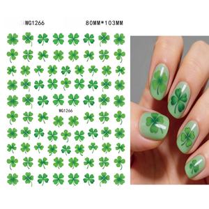 Neue Vierblättrige Kleeblatt-Nagelaufkleber Frische Glücksbringende Kleine Blatt-Nagelsticker - Product Image 2