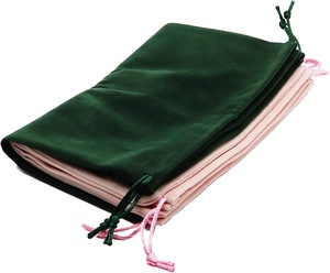 Draw <strong>String</strong> Personalized Small Collection Packaging Emerald Green Velvet Jewelry Bracelet Makeup <strong>Bags</strong> for Jewelry - Product Image 3