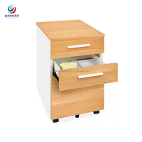 Armoire latérale haute en métal moderne avec logo personnalisé, 3 tiroirs, organiseur de classement en acier pour bureau, cuisine et salle de sport