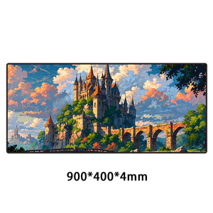 แผ่นรองเมาส์ผ้านุ่มสบายพร้อมสายยืดเรียบสำหรับสำนักงานและเล่นเกม - Product Image 3