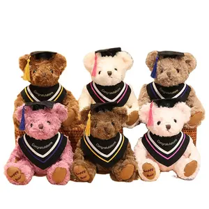 Wholesale Custom Stuffed Soft Cuddly Toy Plush Graduation Teddy Bear