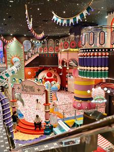 Château de jeu doux de luxe aux couleurs <span class=keywords><strong>pastel</strong></span> personnalisées avec fosse à balles et éclairage néon pour café pour enfants et aire de jeux intérieure, idéal pour les photos Instagram - Product Image 2