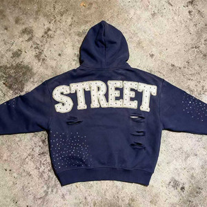 <span class=keywords><strong>Felpe</strong></span> con Cappuccio e Maglie Personalizzabili con Logo per <span class=keywords><strong>Uomo</strong></span>, Design Tecnico Invernale, Stile Hoodie con Effetto Vissuto - Product Image 2