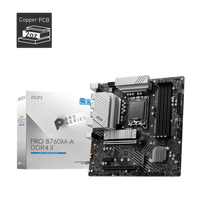 Baru untuk PRO B760M-A DDR4 II Wi-Fi Desktop Motherboard untuk PC Gaming Kompatibel dengan CPU Intel Generasi ke-12/13/14.