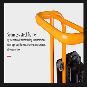 Portable Manual Hand Stacker Forklift 200kg Lifting <b>Cart</b> Heavy Duty Steel Multifunctional for Shop <b>Tool</b> Usage - Product Image 3