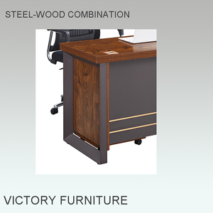 Ba ngăn kéo có thể tháo rời Tủ 5cm dày bằng gỗ Kết cấu bề mặt máy tính để bàn máy tính văn phòng bàn phù hợp nhà hoặc văn phòng bảng - Product Image 2