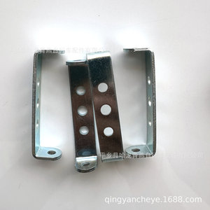 Soporte en forma de U para bicicleta, 70mm x 15mm x 16mm, soporte de pared desmontable, accesorio de hierro plateado para bicicleta - Product Image 3