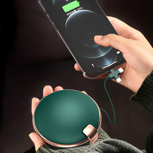 Calentador Eléctrico Portátil USB con Espejo de Maquillaje con Luz de Relleno, Banco de Energía para Manos, Invierno, Hogar, Viajes, Niñas - Product Image 4