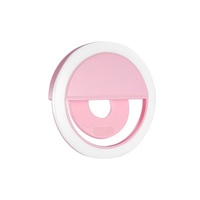 Mini Aro de Luz LED Redondo para Selfies, Transmisión en Vivo, Belleza, con Batería, Luz de Relleno para Cámara, Flash