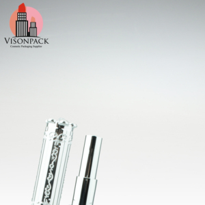 บรรจุภัณฑ์ทรงกระบอก12.1มม. 12.7มม. ตัวอย่างฟรีหลอดลิปสติกสีเงินเมทัลลิคสไตล์คลาสสิกพร้อมโลโก้เครื่องสำอางลิปบาล์ม - Product Image 3