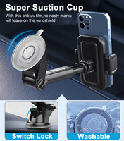 Venta al por mayor nuevo diseño de salida de aire del coche camión soporte para teléfono móvil tipo ventosa flexible Panel de instrumentos soporte para teléfono móvil