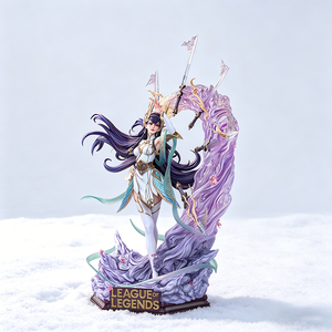 Statue de Héroïne de Jeu Premium, Figurine de Collection en Résine avec Base à Effets, Ornement Décoratif Cadeau pour les Fans - Product Image 3