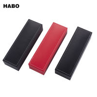 Boîte à stylo d'affaires de luxe haut de gamme à logo personnalisé Boîte à stylo plume Boîte cadeau en PU OEM Étui à stylo personnalisé