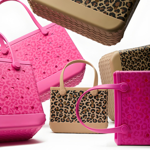 Borsa Casual in EVA Leggera Pieghevole Impermeabile Grande Capacità con Due Aperture Stampa a Pois per Spiaggia Viaggi Outdoor Ingrosso - Product Image 1