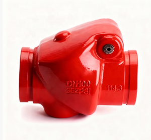 วาล์วกันน้ำไหลย้อนกลับแบบแมนนวลชนิดเหล็กดัดอ่อน 300PSI พร้อมหน้าแปลน/ร่อง - Product Image 1