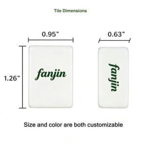 Fanjin Miss Darling Luxe 160 tuiles <span class=keywords><strong>Mahjong</strong></span> américain en mélamine acrylique, portable à 3 niveaux, moderne, durable, écologique, pour le divertissement - Product Image 6